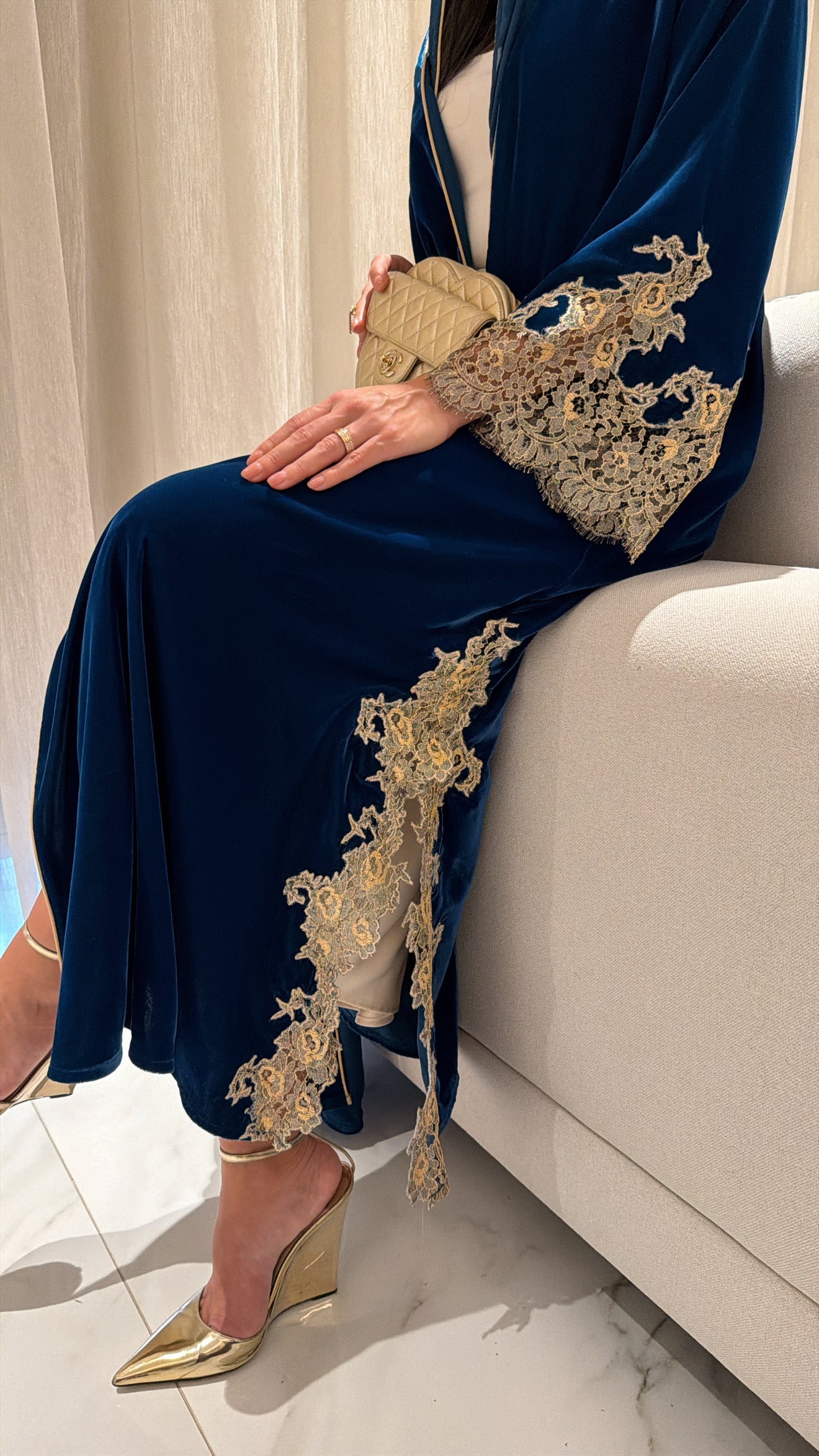 French Haute Couture Blue