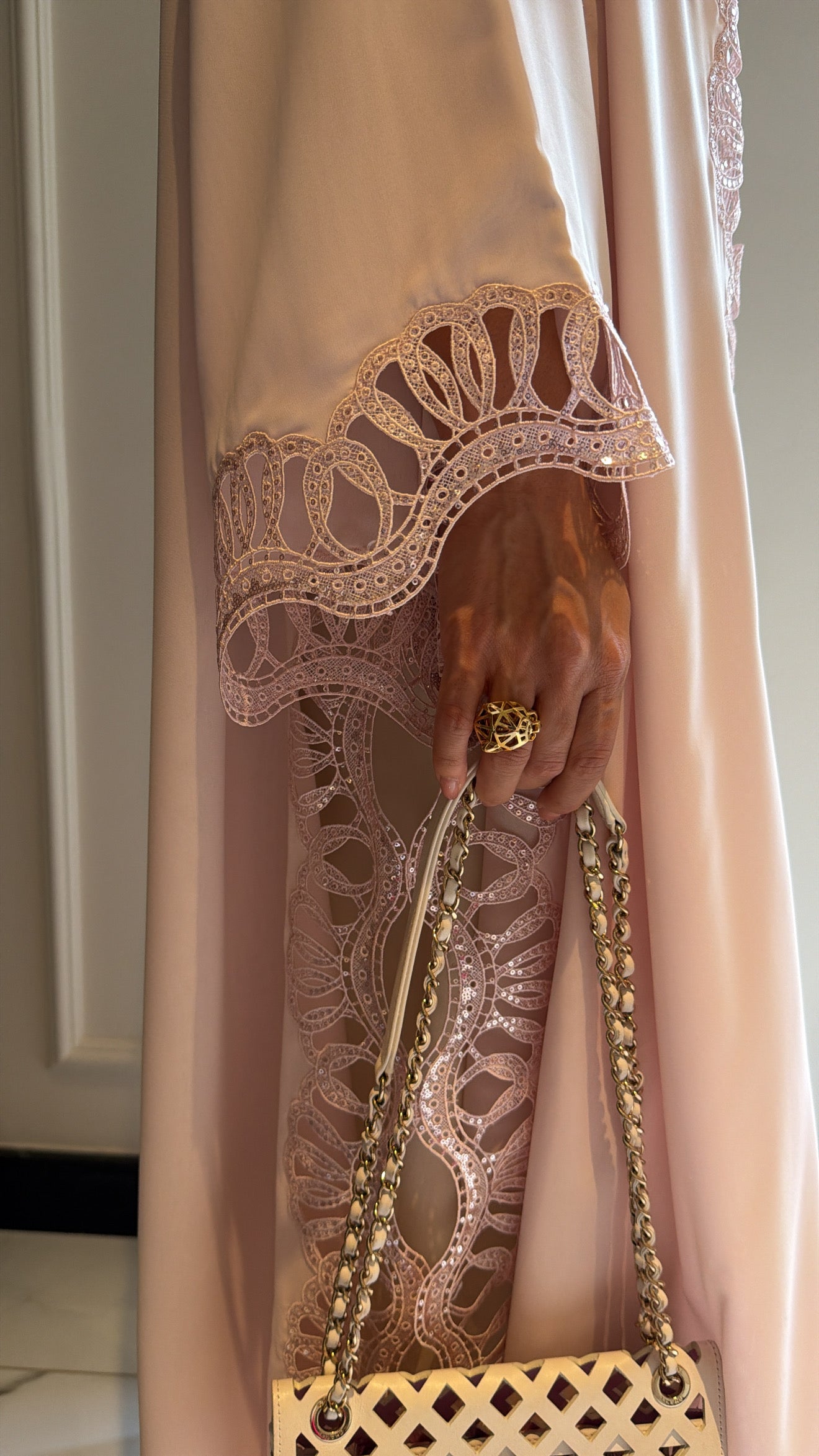 Blush Pink Sequence Swirls