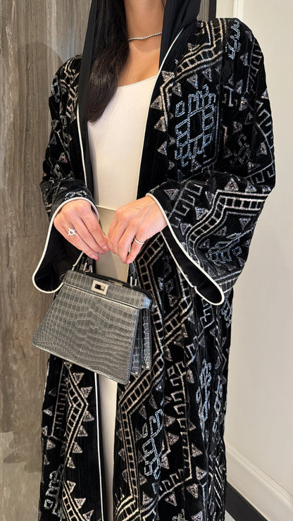 Black Aztec Velvet