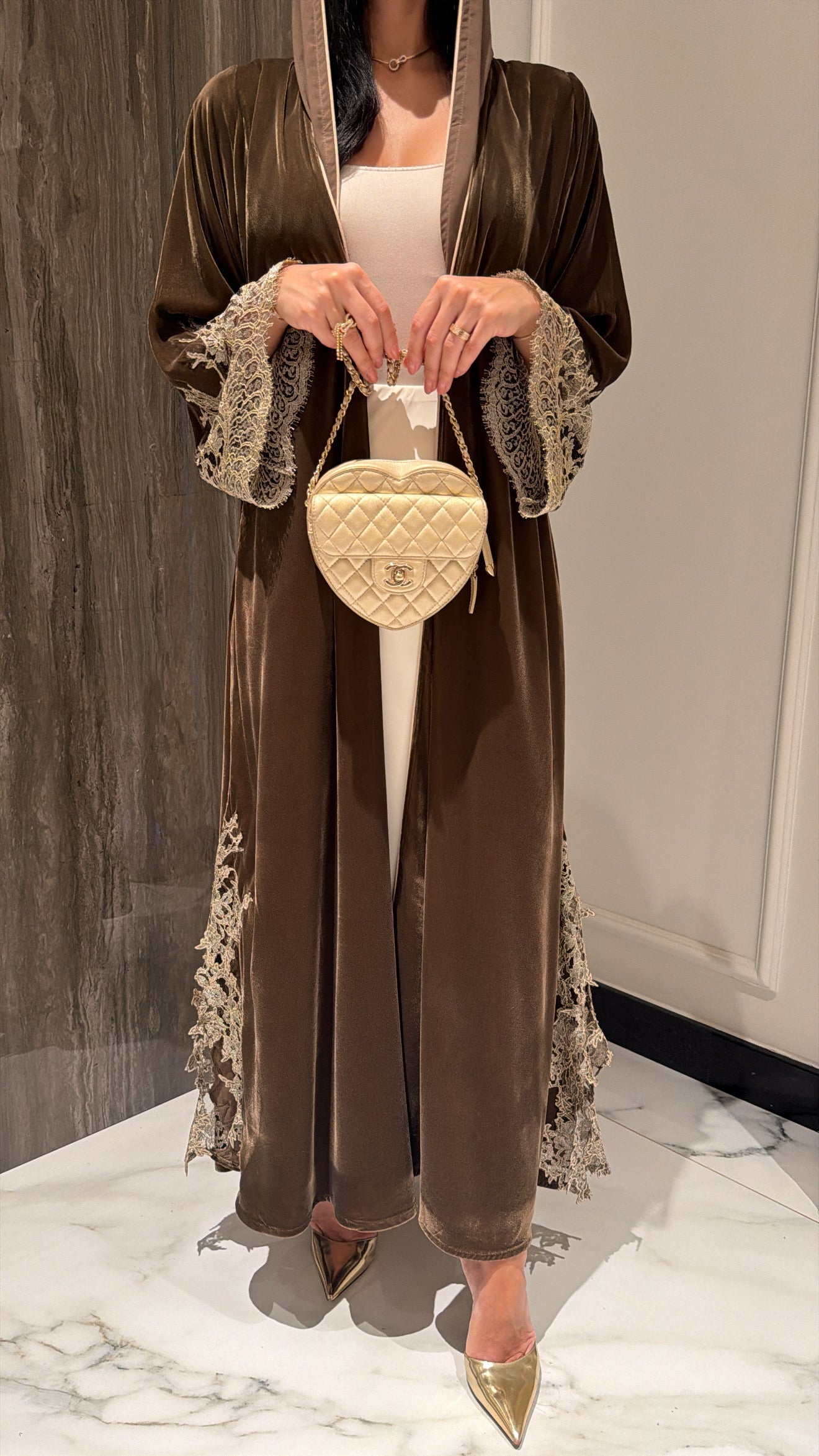 French Haute Couture Bronze Sheen