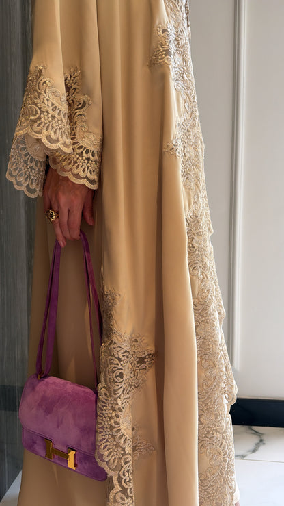 Beige Shimmer Dantelle