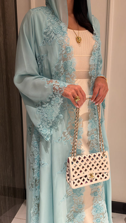 Sky Blue Florals