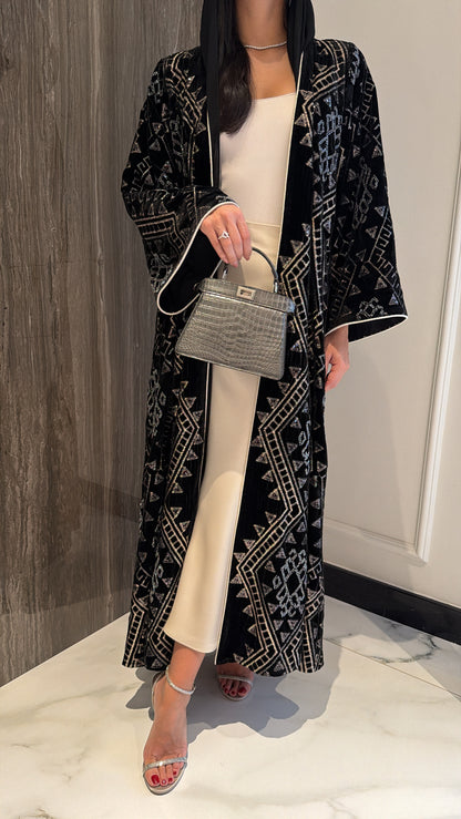 Black Aztec Velvet