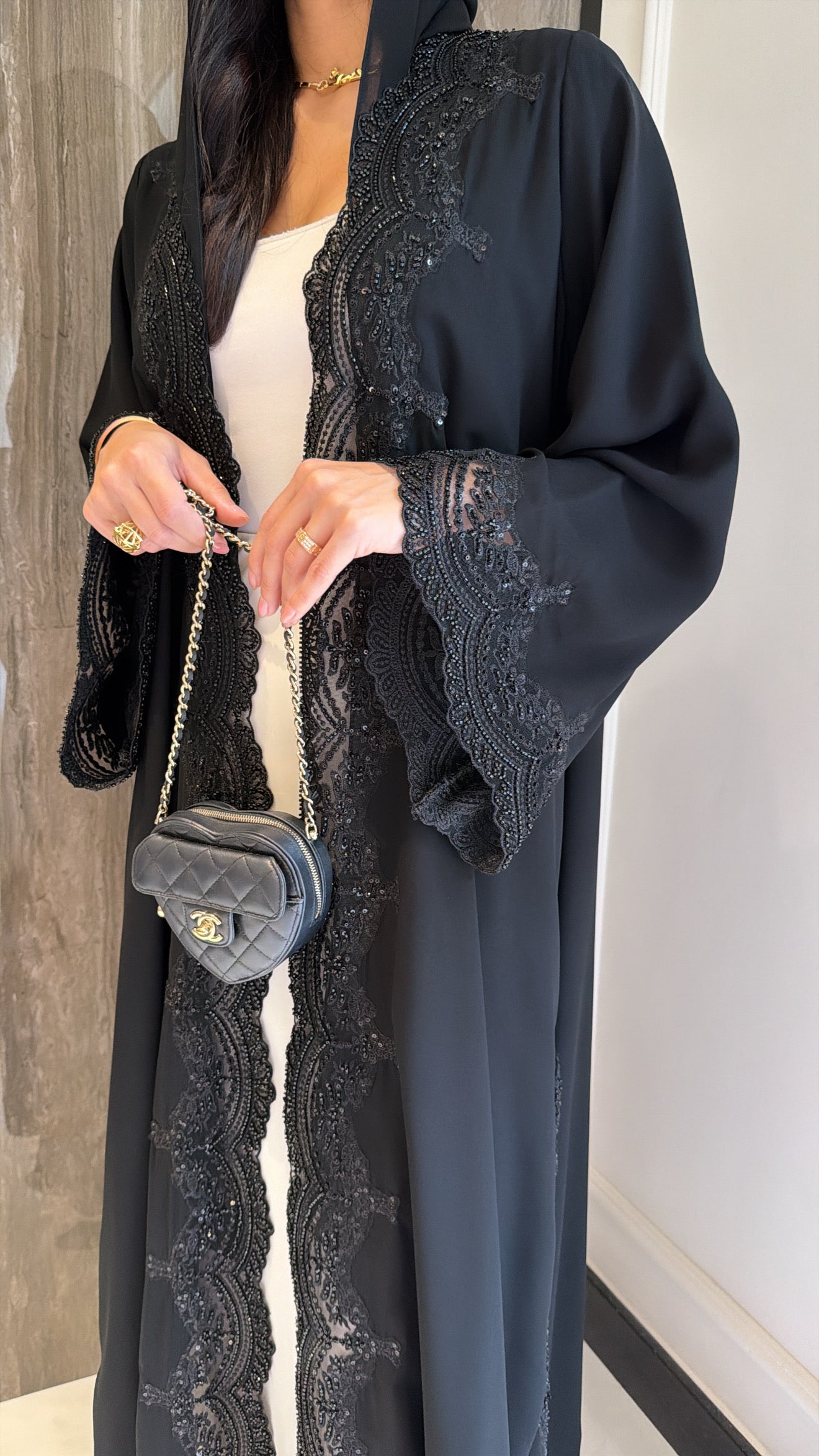 Black Beaded