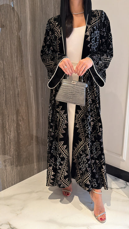 Black Aztec Velvet