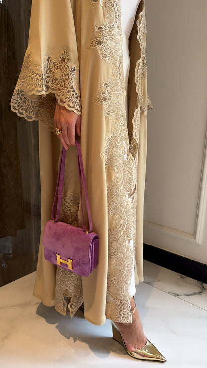 Beige Shimmer Dantelle