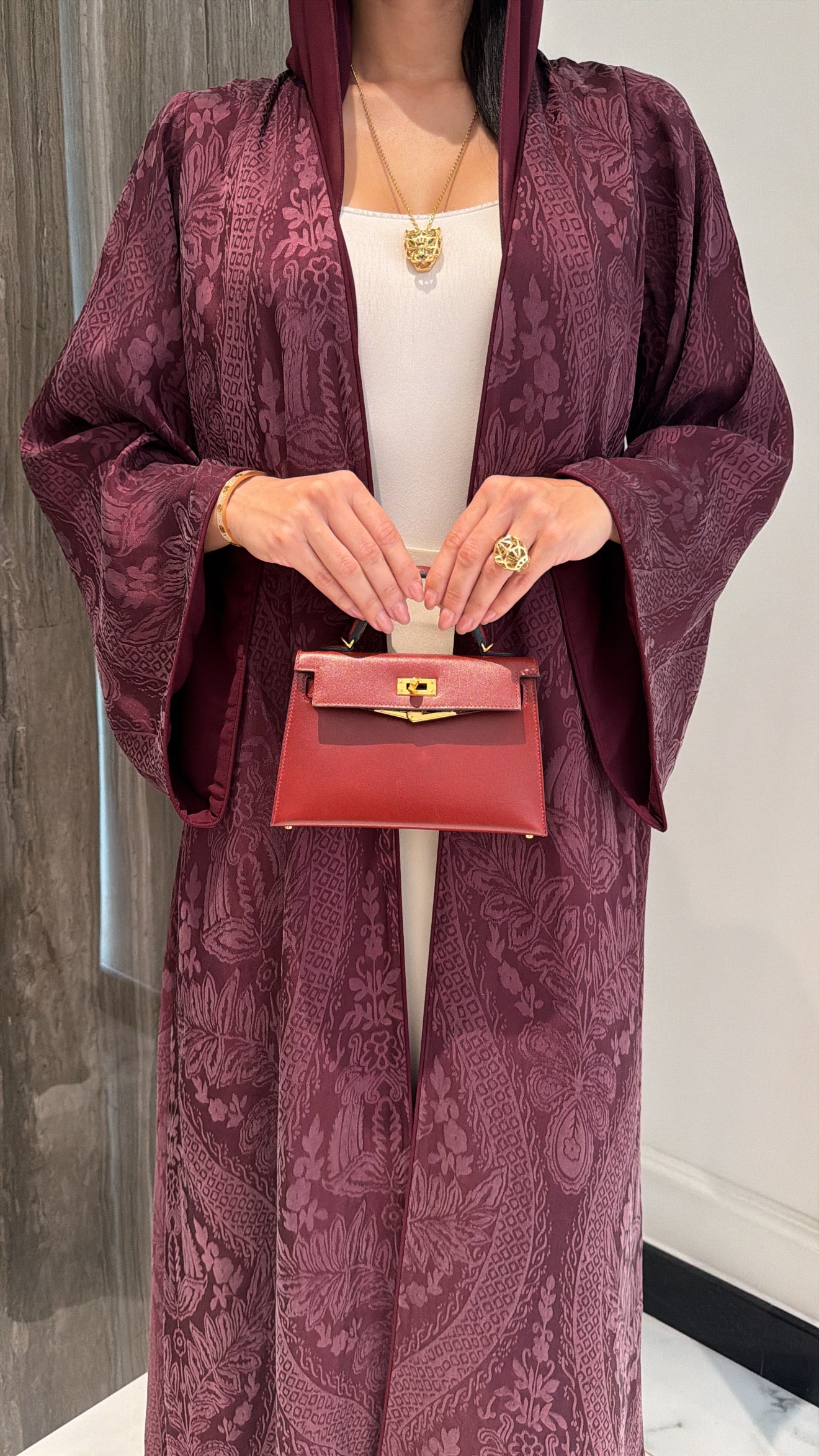 Burgundy Print