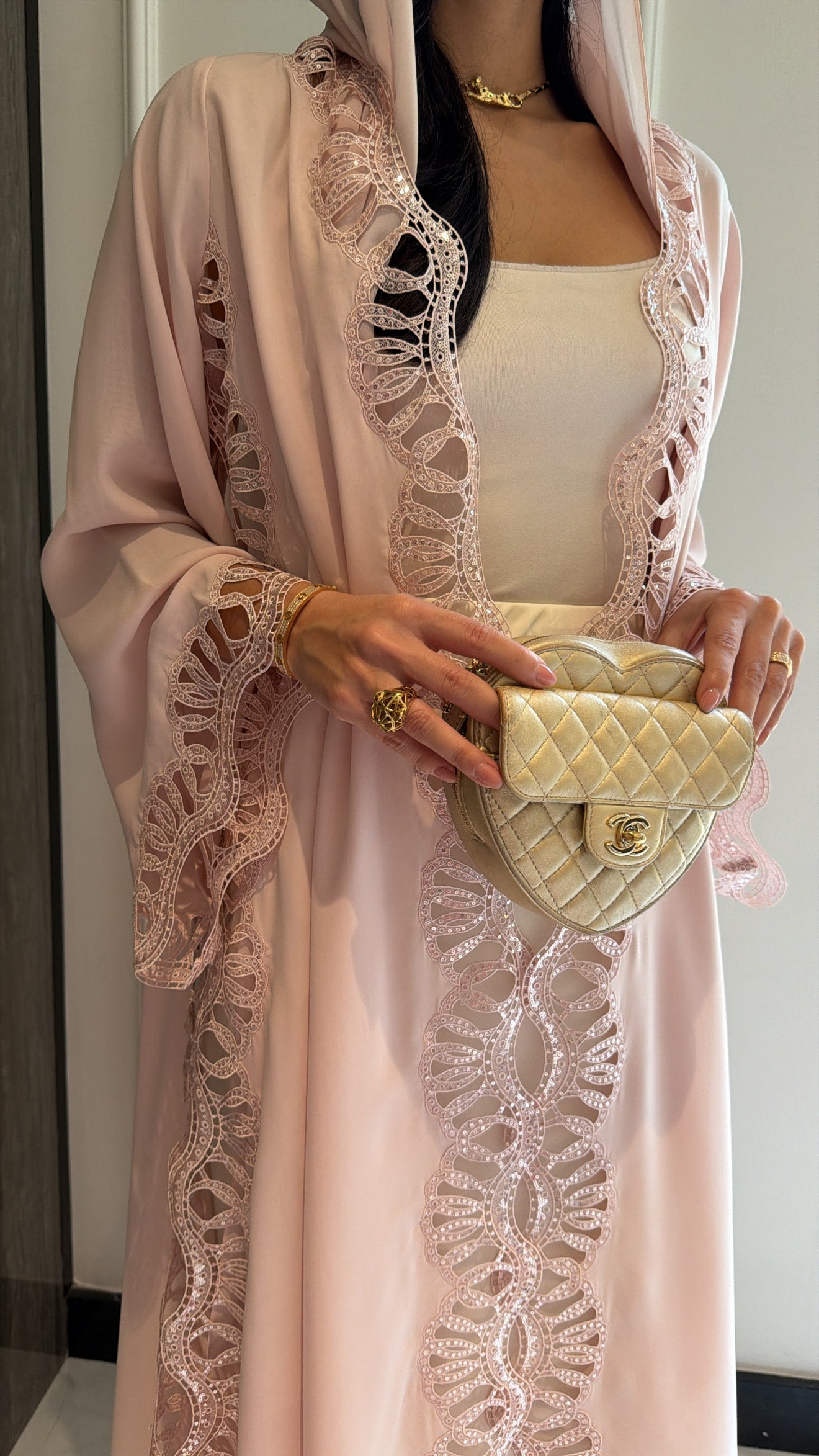 Blush Pink Sequence Swirls