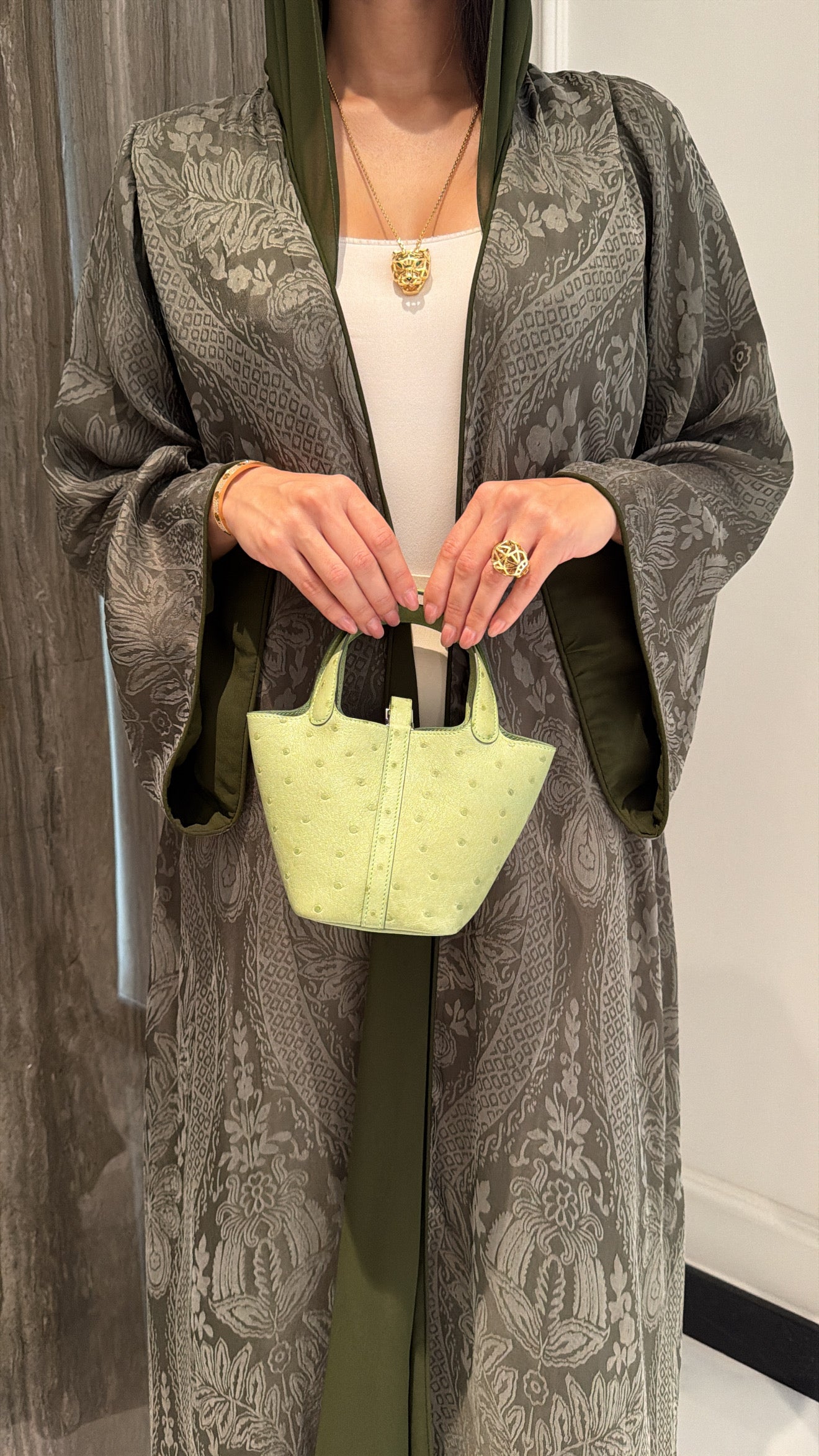 Olive Green Print