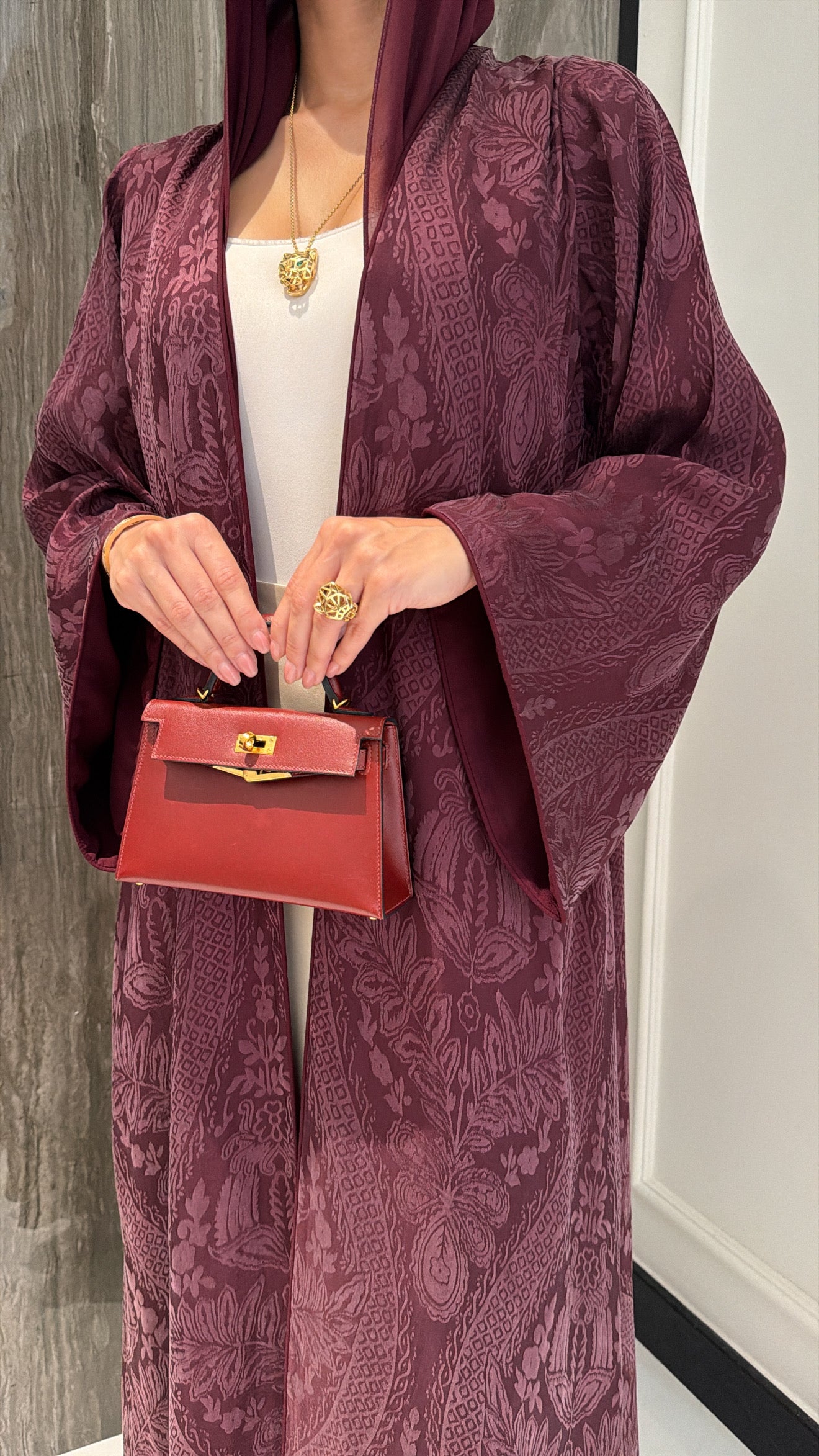 Burgundy Print