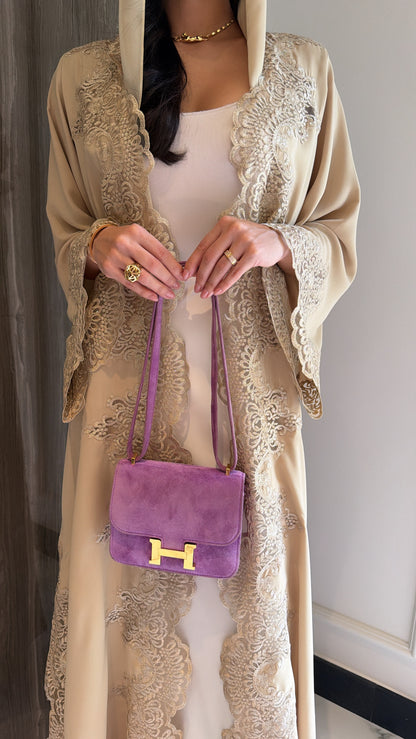 Beige Shimmer Dantelle