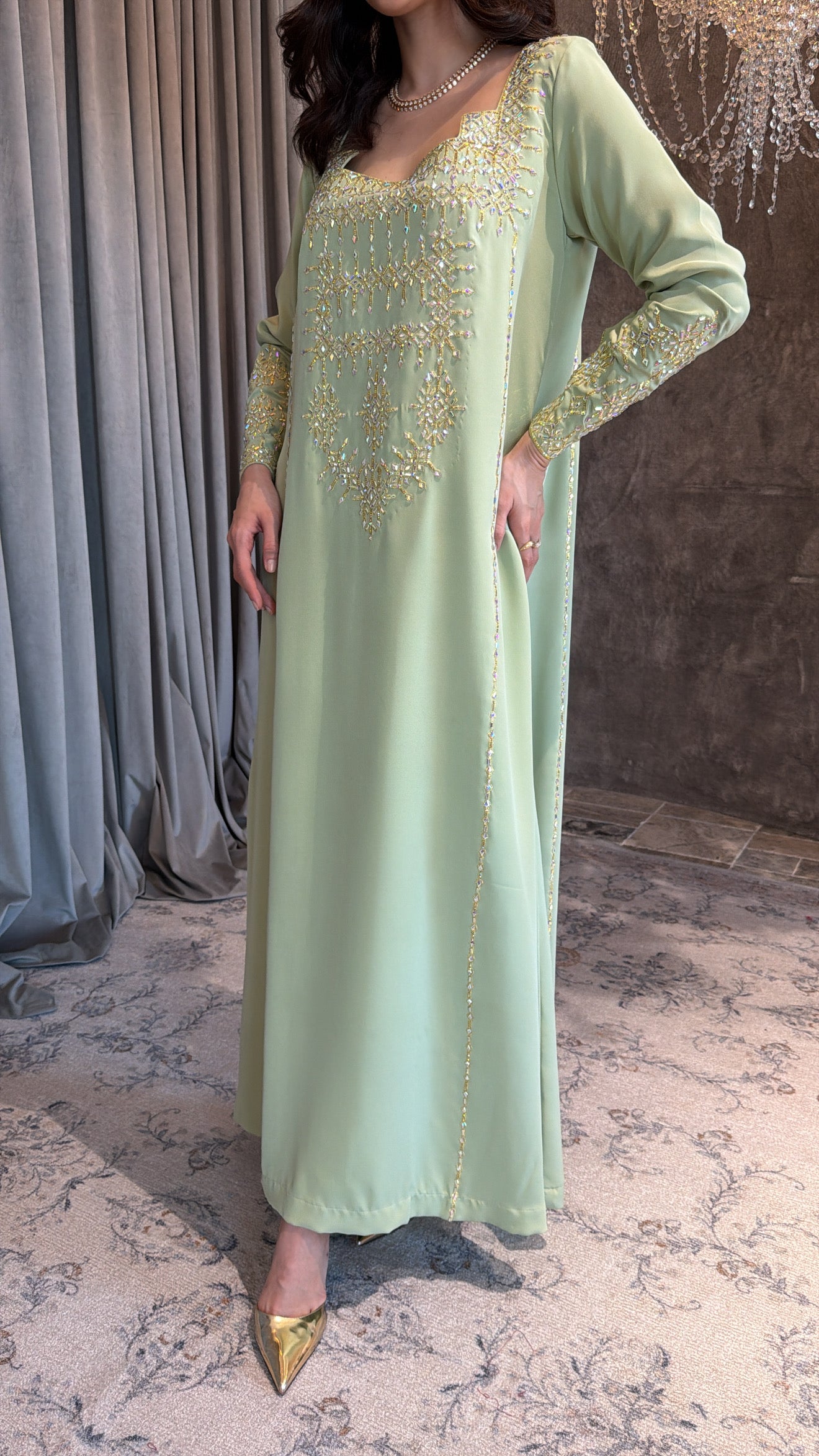 Mint Green Embelish