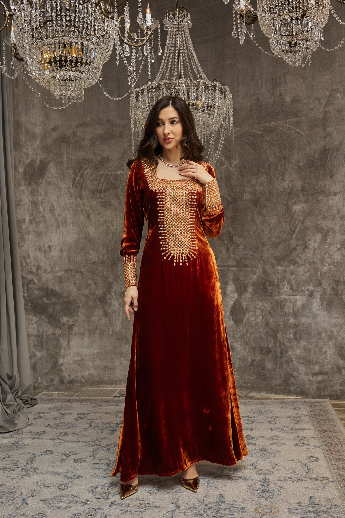 Burnt Orange Velvet