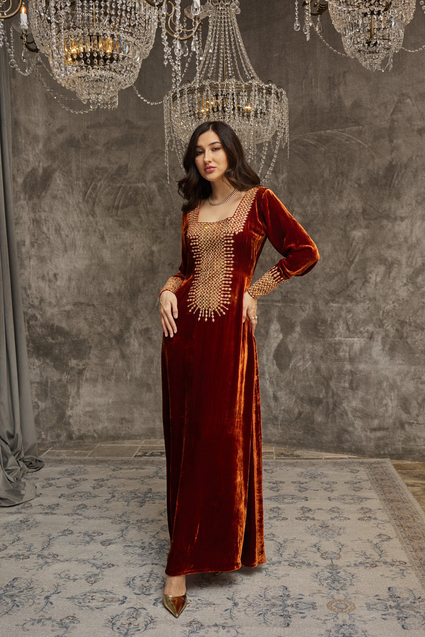 Burnt Orange Velvet