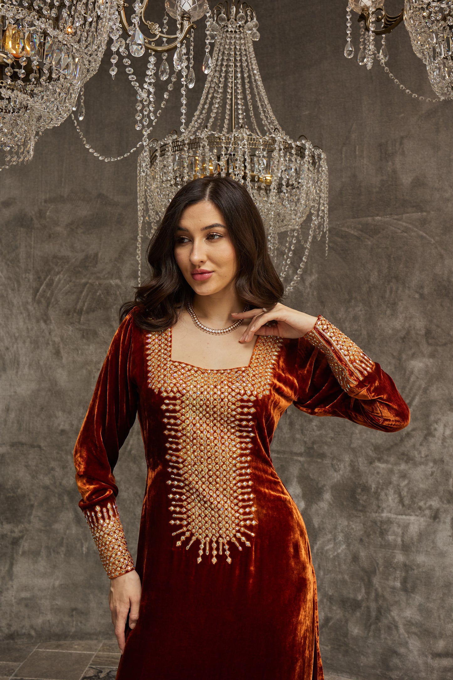 Burnt Orange Velvet
