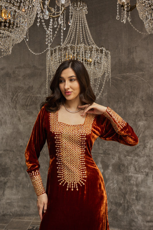 Burnt Orange Velvet