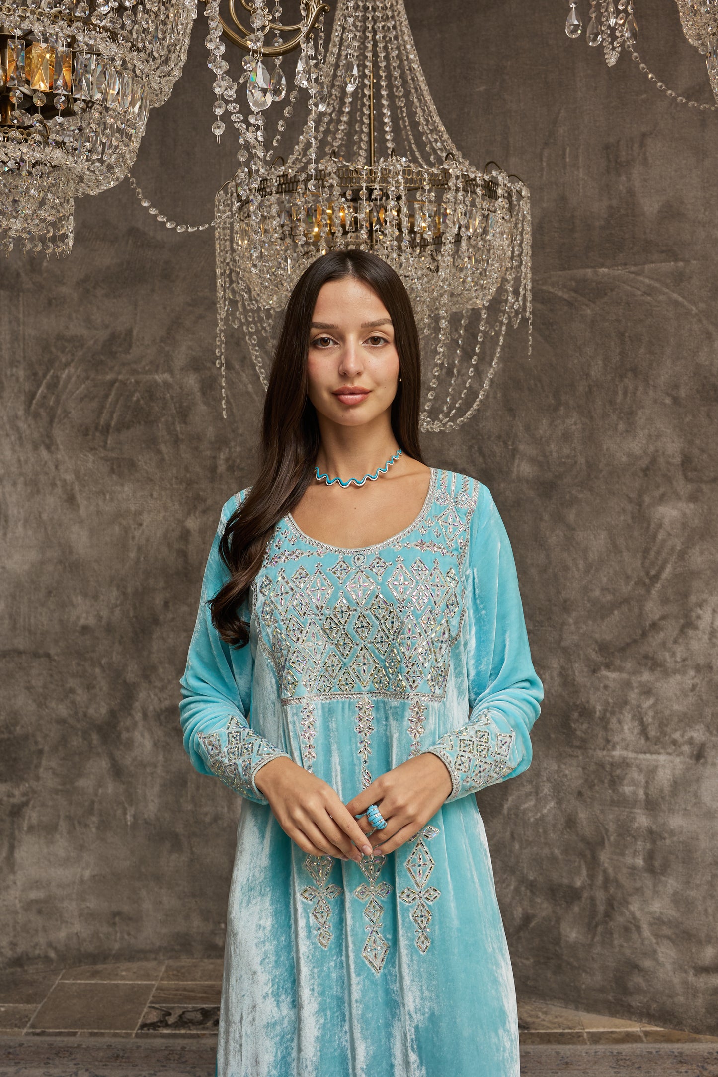 Sky Blue Velvet