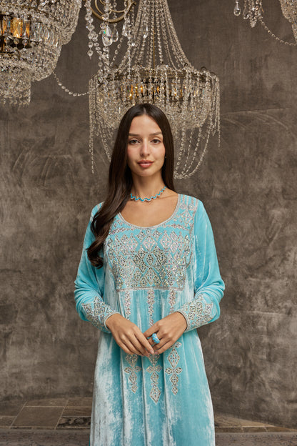 Sky Blue Velvet