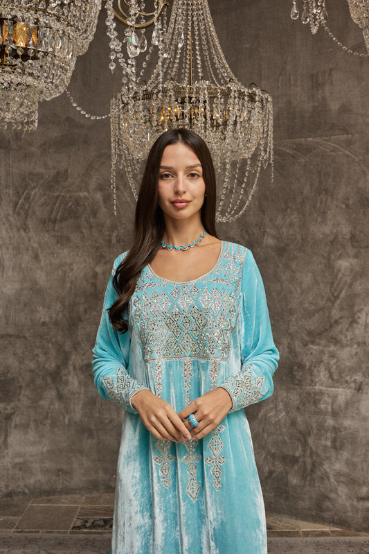 Sky Blue Velvet