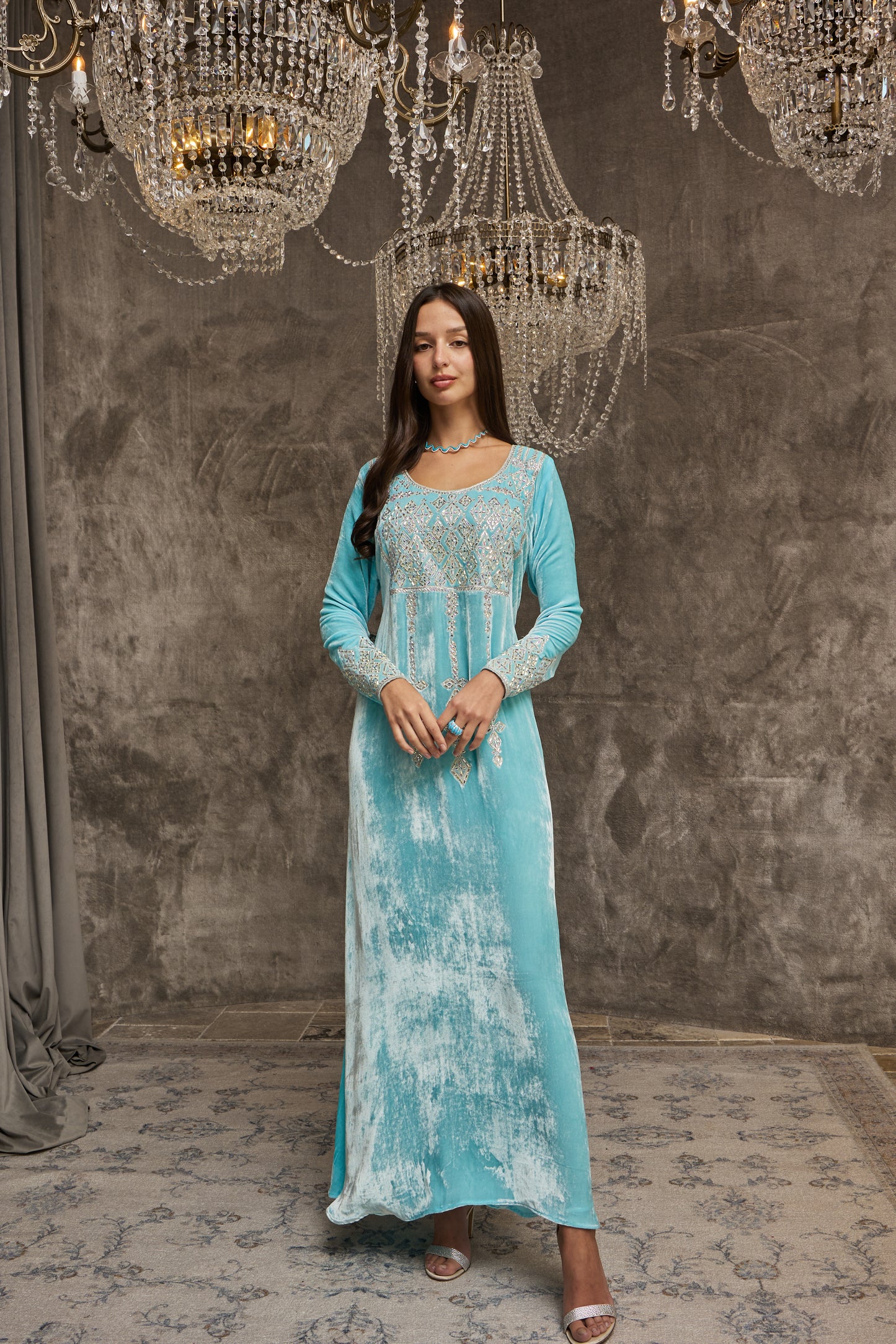 Sky Blue Velvet
