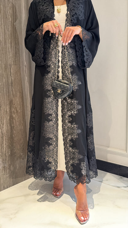 Black 02 Organza Dantelle