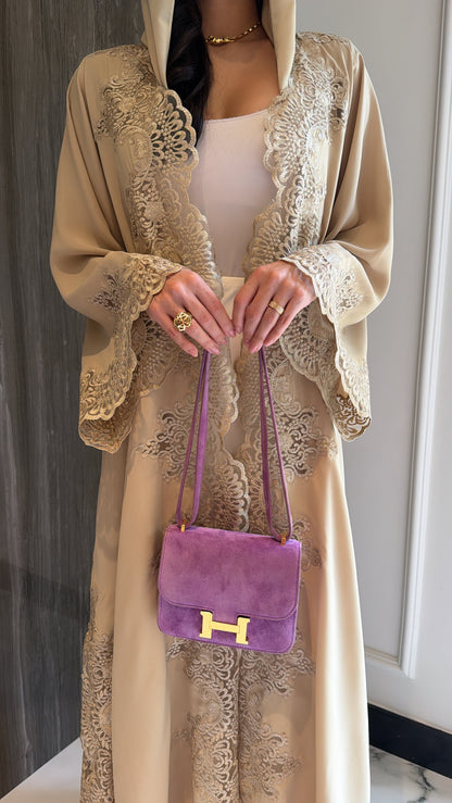 Beige Shimmer Dantelle