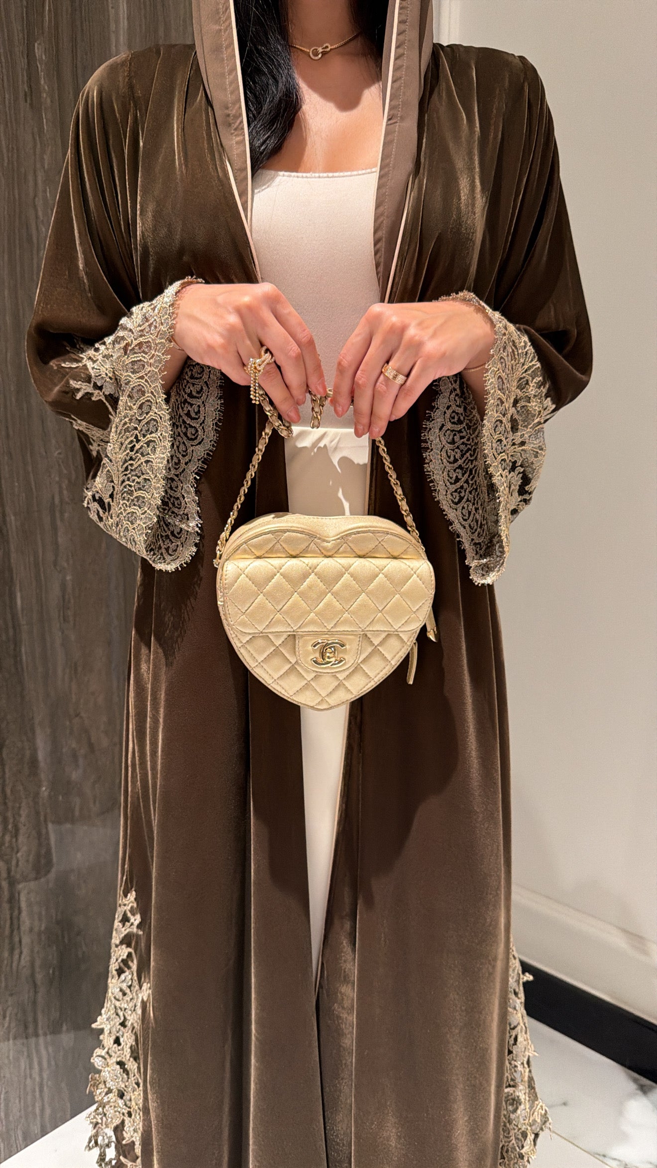 French Haute Couture Bronze Sheen