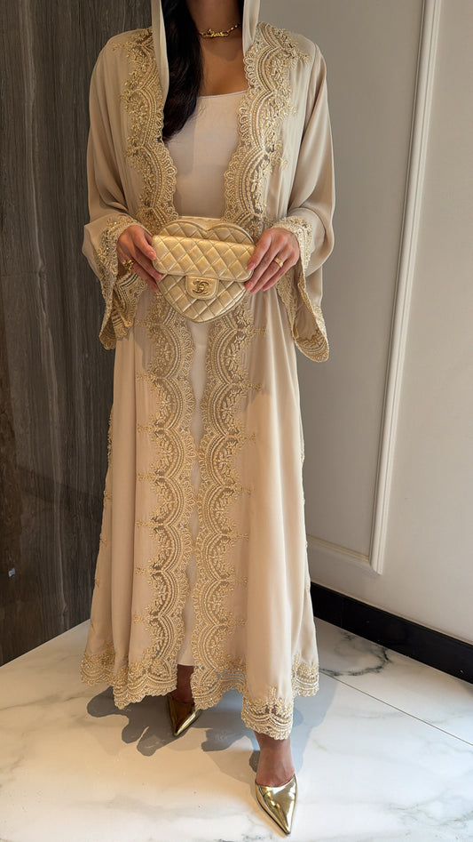 Beige Beaded