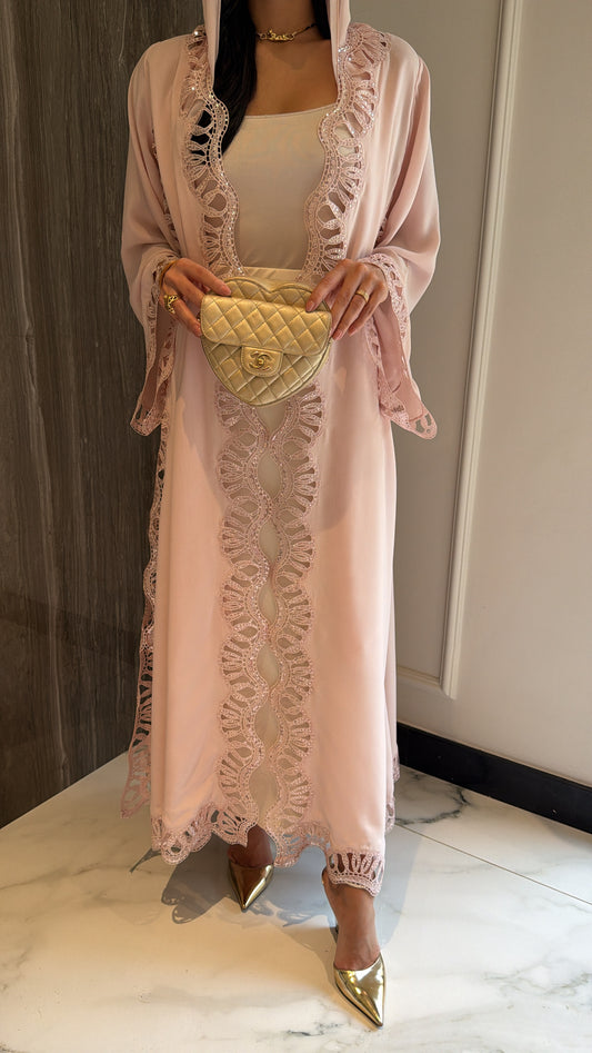 Blush Pink Sequence Swirls