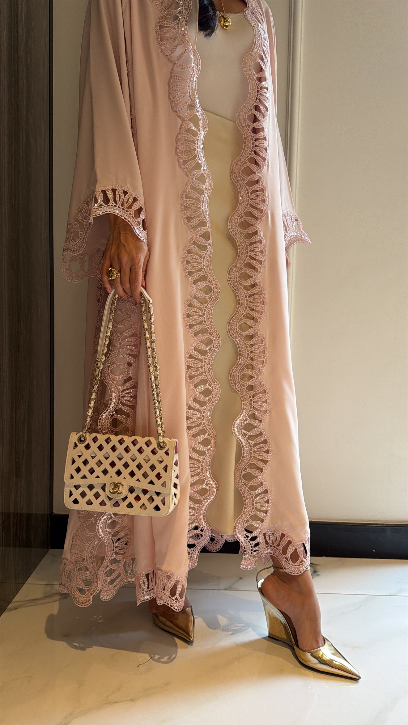 Blush Pink Sequence Swirls