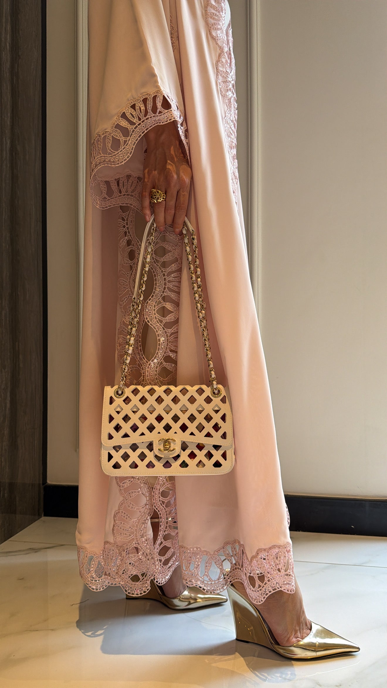 Blush Pink Sequence Swirls