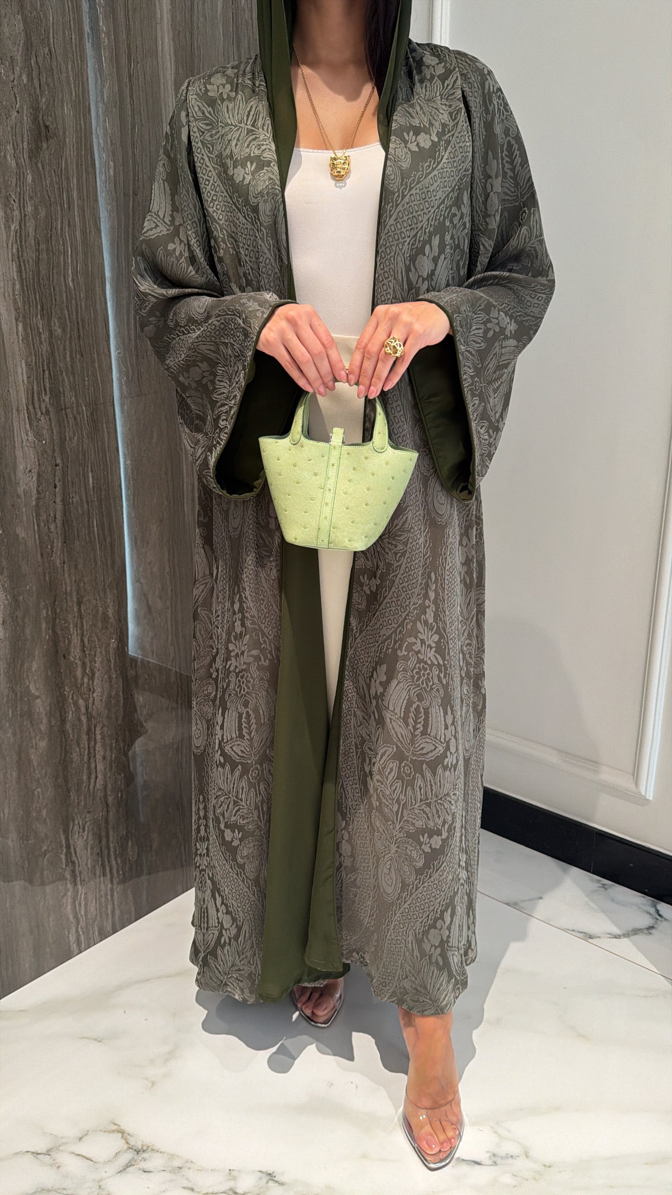 Olive Green Print