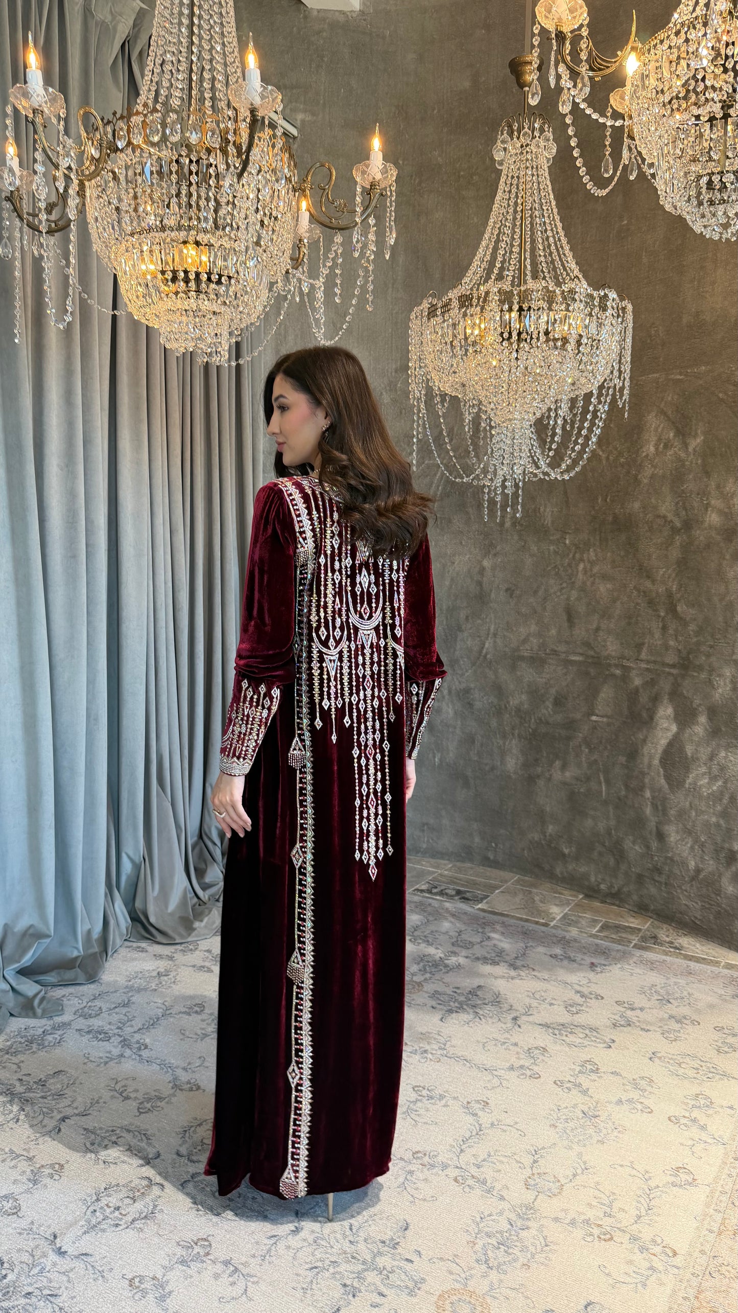 Maroon Embelish