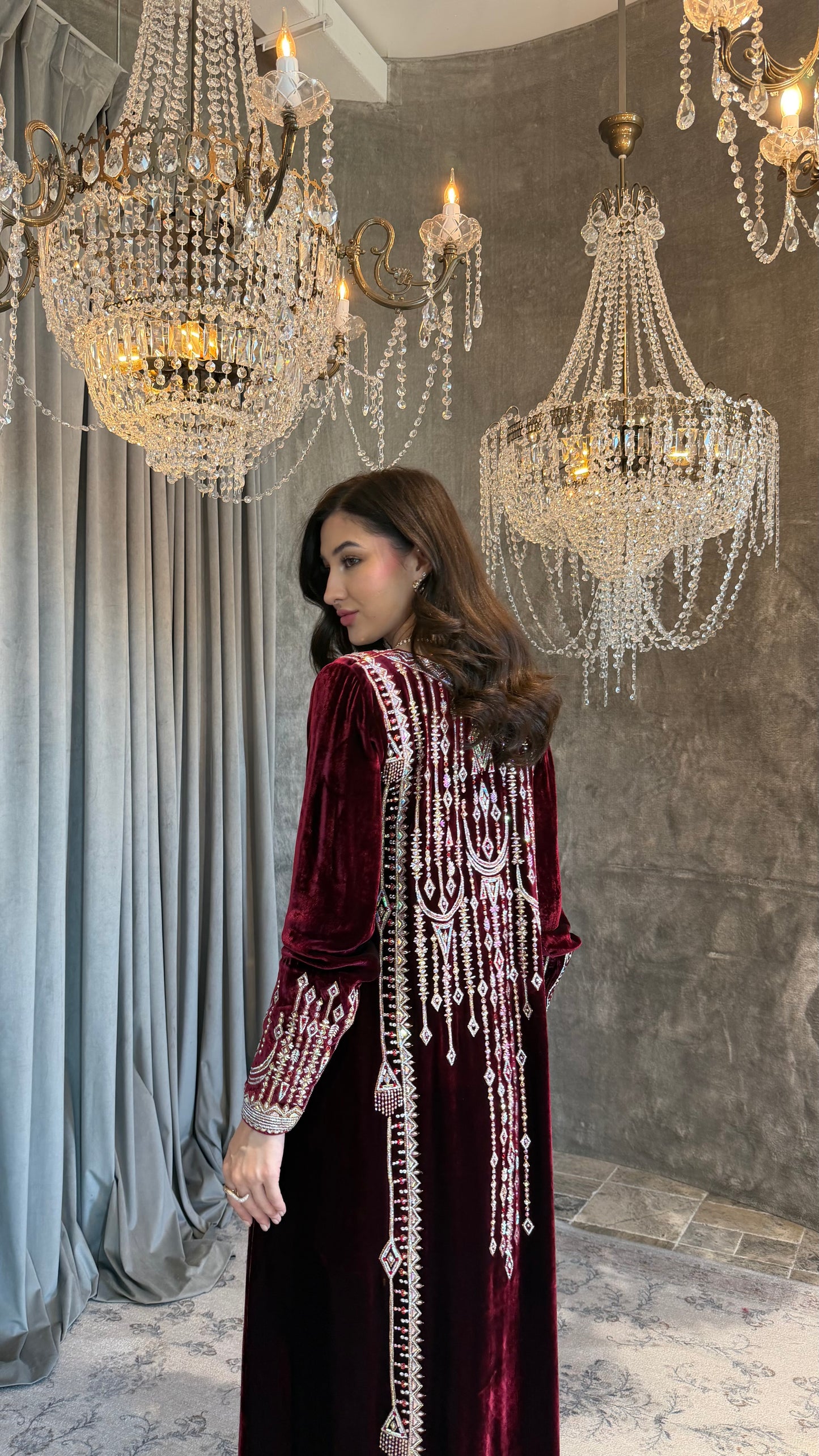 Maroon Embelish