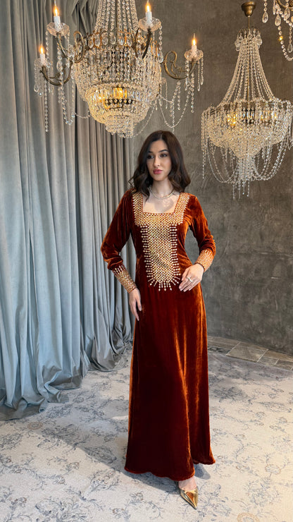 Burnt Orange Velvet