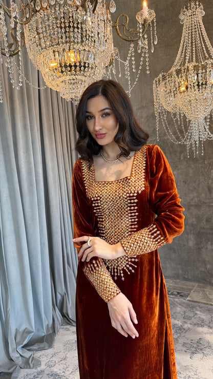 Burnt Orange Velvet