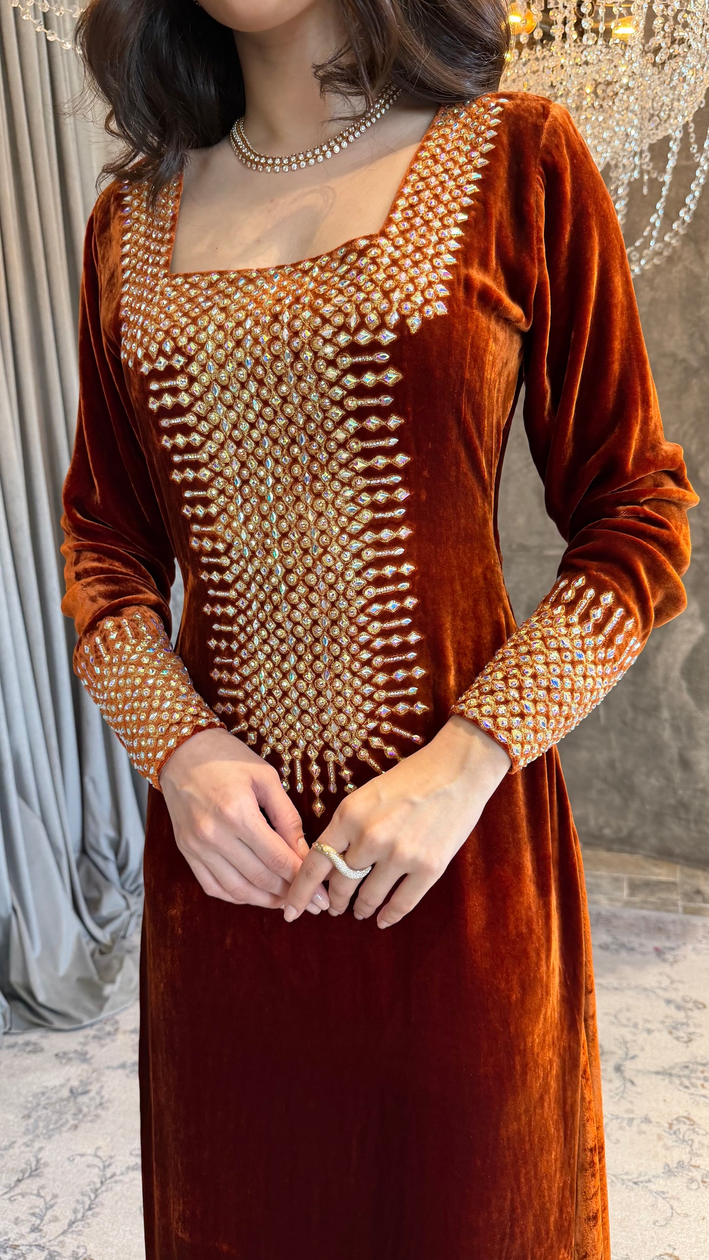 Burnt Orange Velvet
