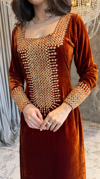 Burnt Orange Velvet