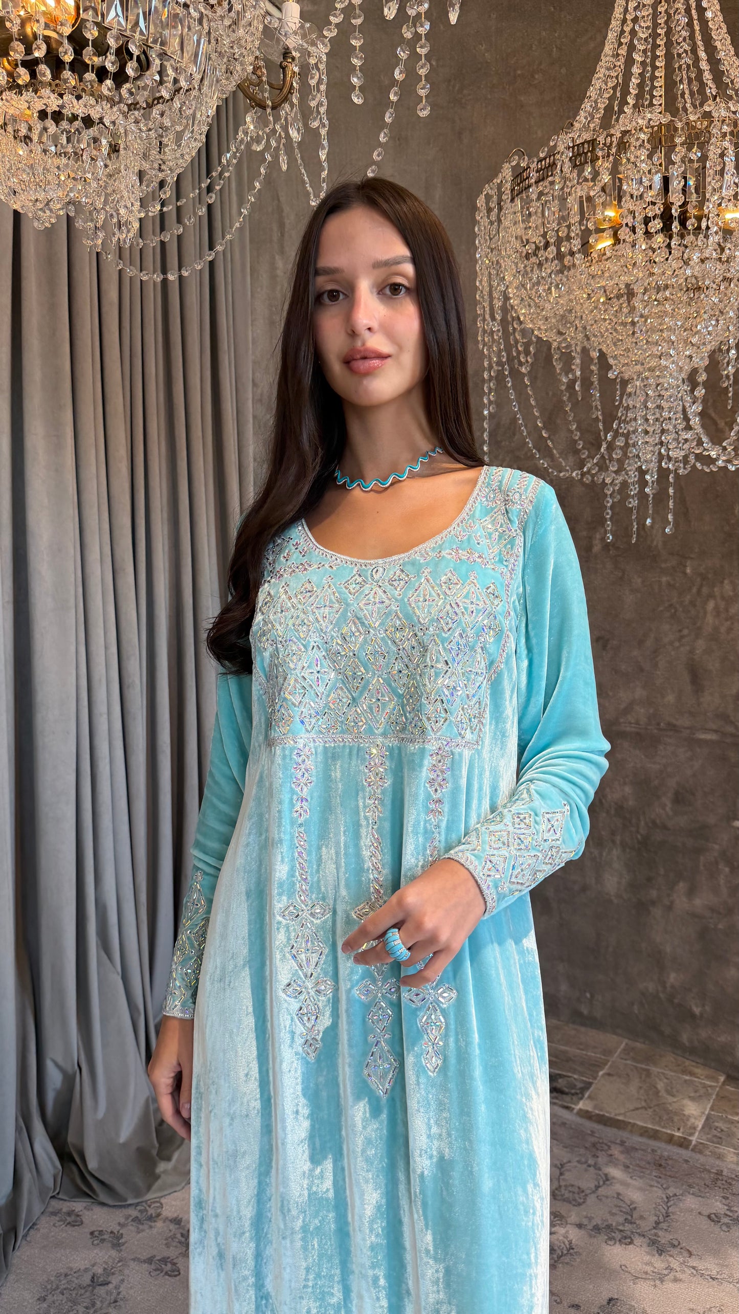 Sky Blue Velvet