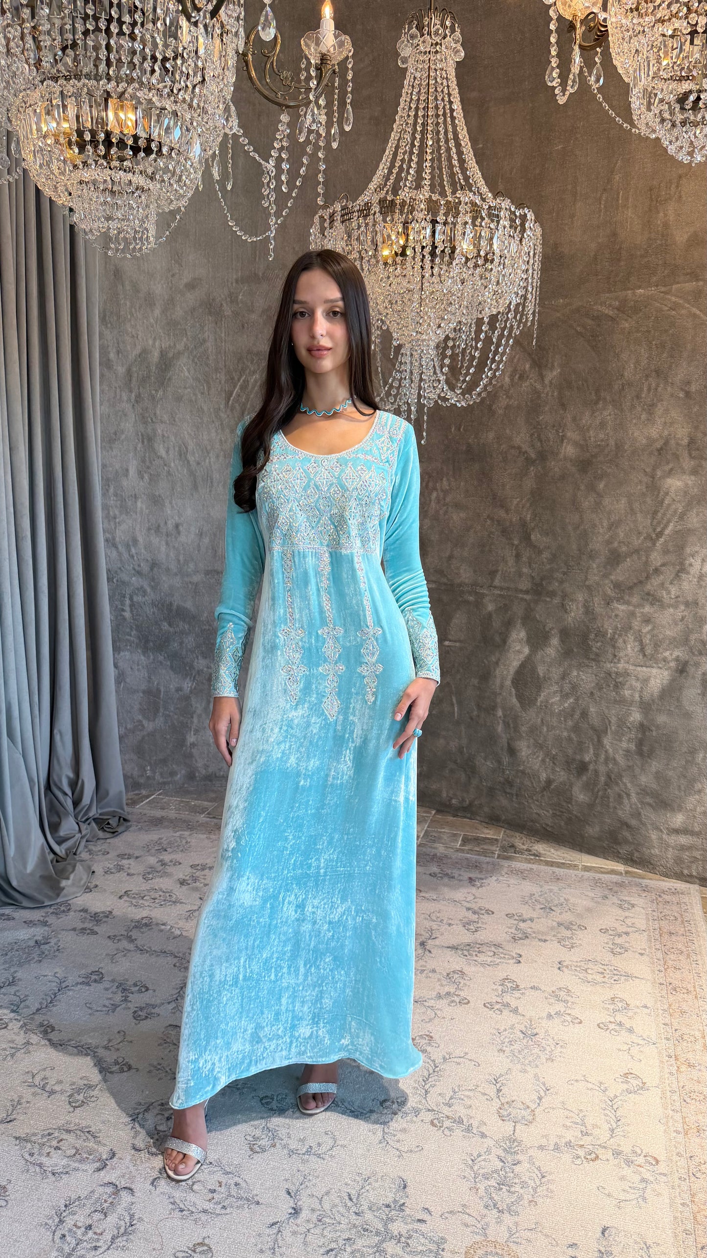 Sky Blue Velvet