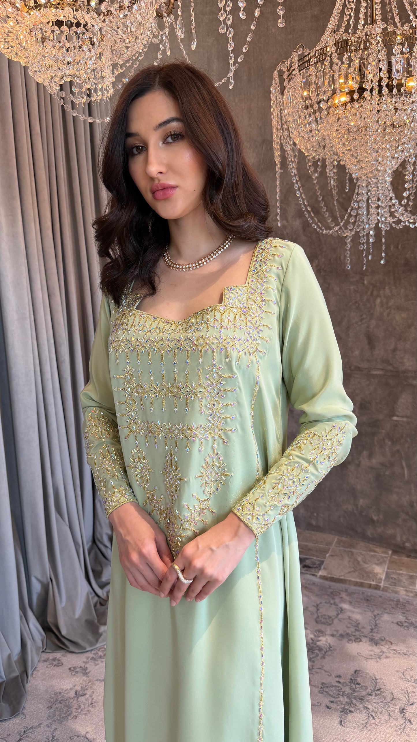 Mint Green Embelish
