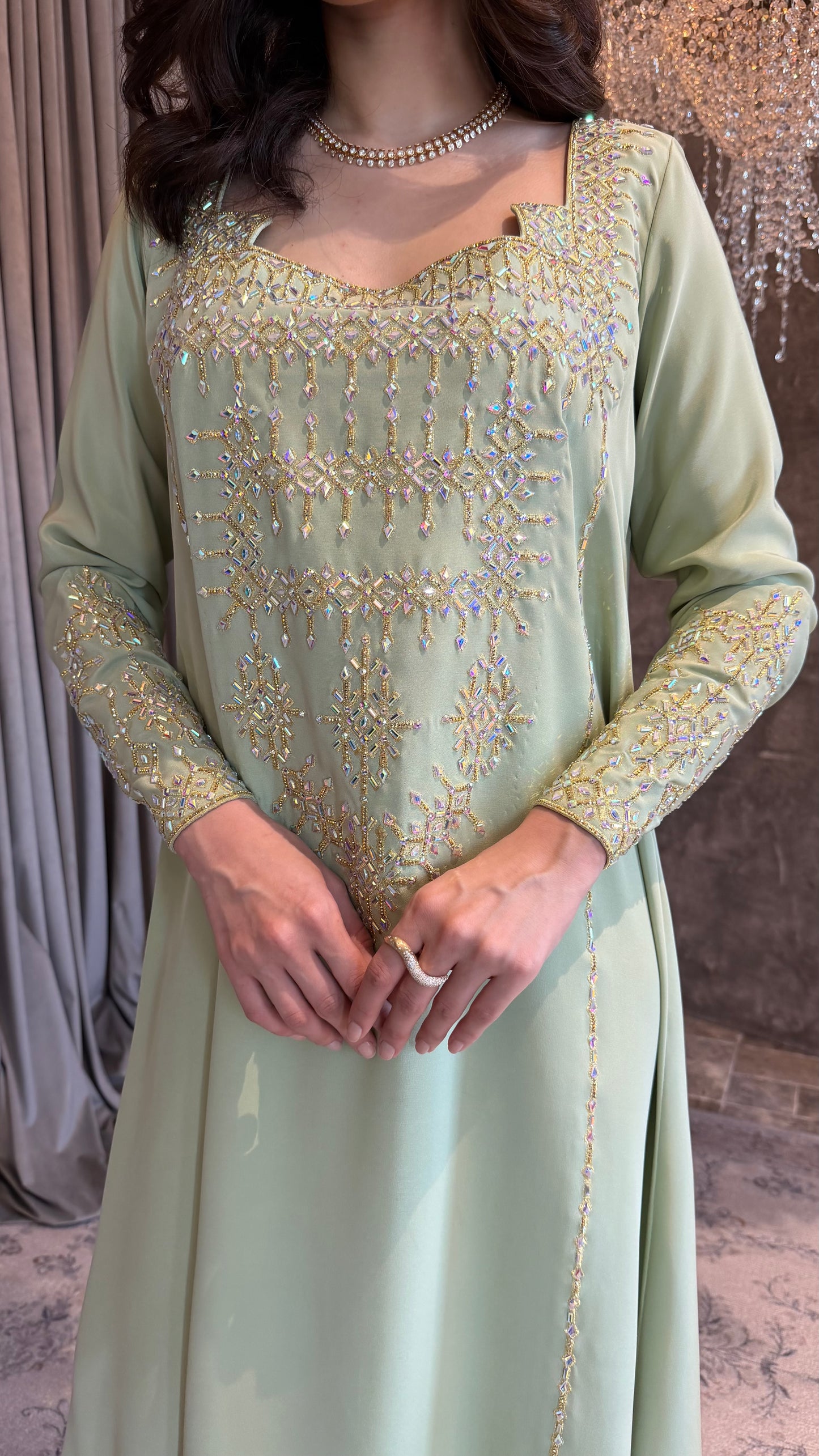 Mint Green Embelish