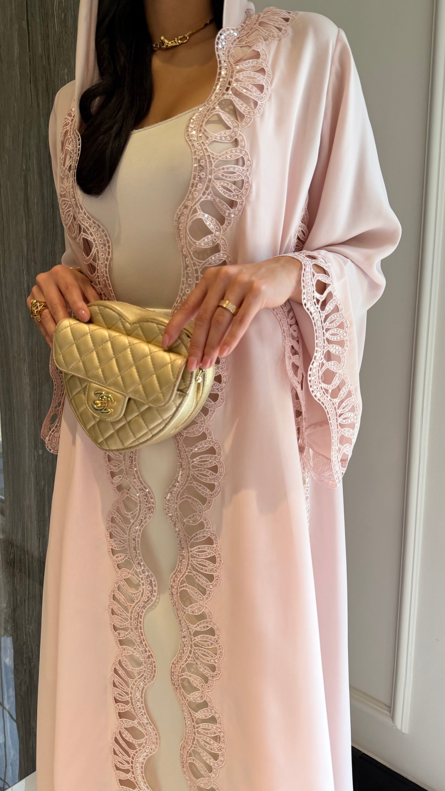 Blush Pink Sequence Swirls